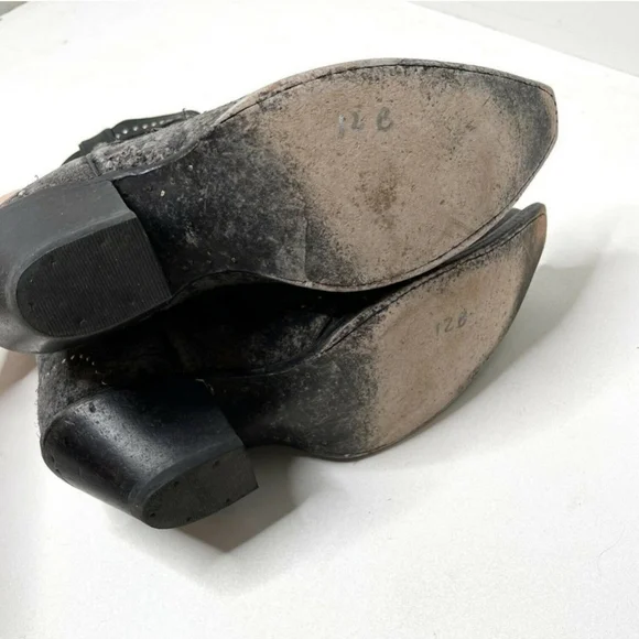 Harley-Davidson JESSA gray/black western styled motorcycle boots Women Size 10M - Picture 8 of 9